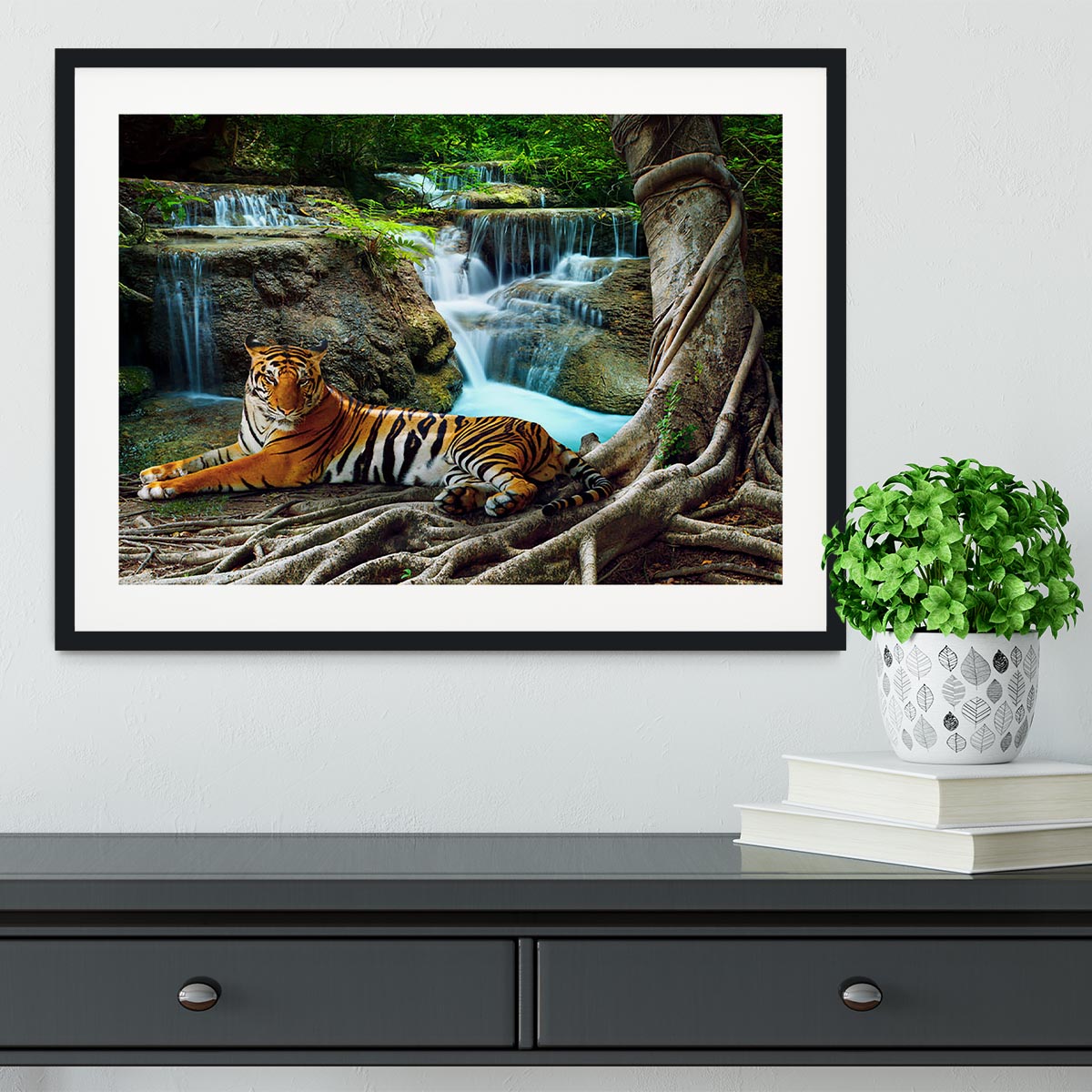 Indochina tiger Framed Print - Canvas Art Rocks - 1