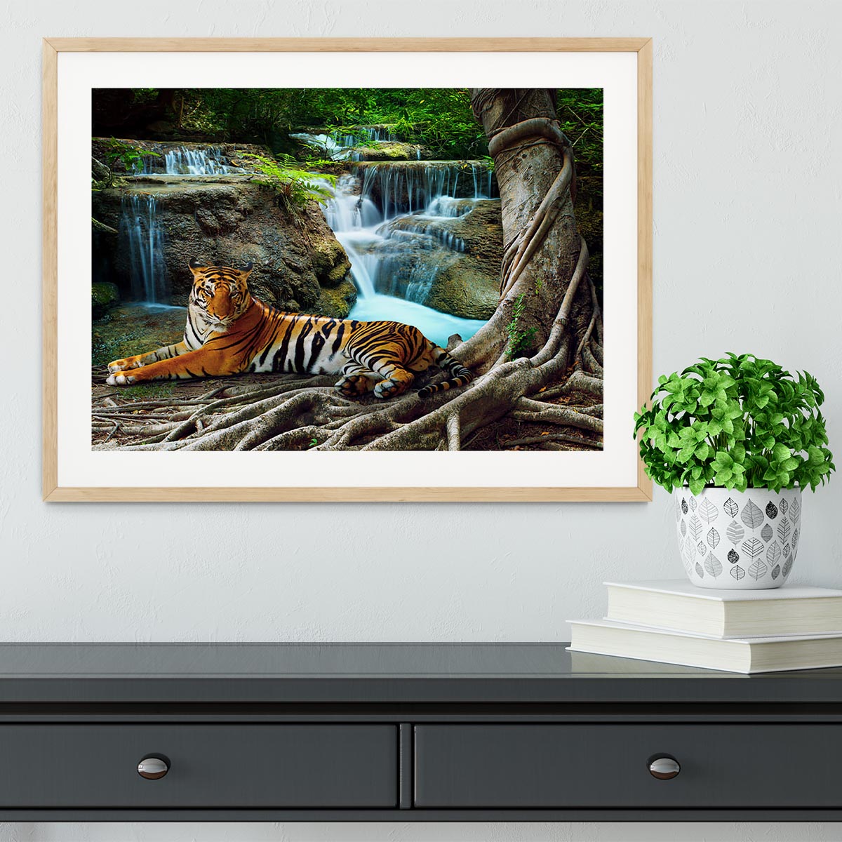 Indochina tiger Framed Print - Canvas Art Rocks - 3