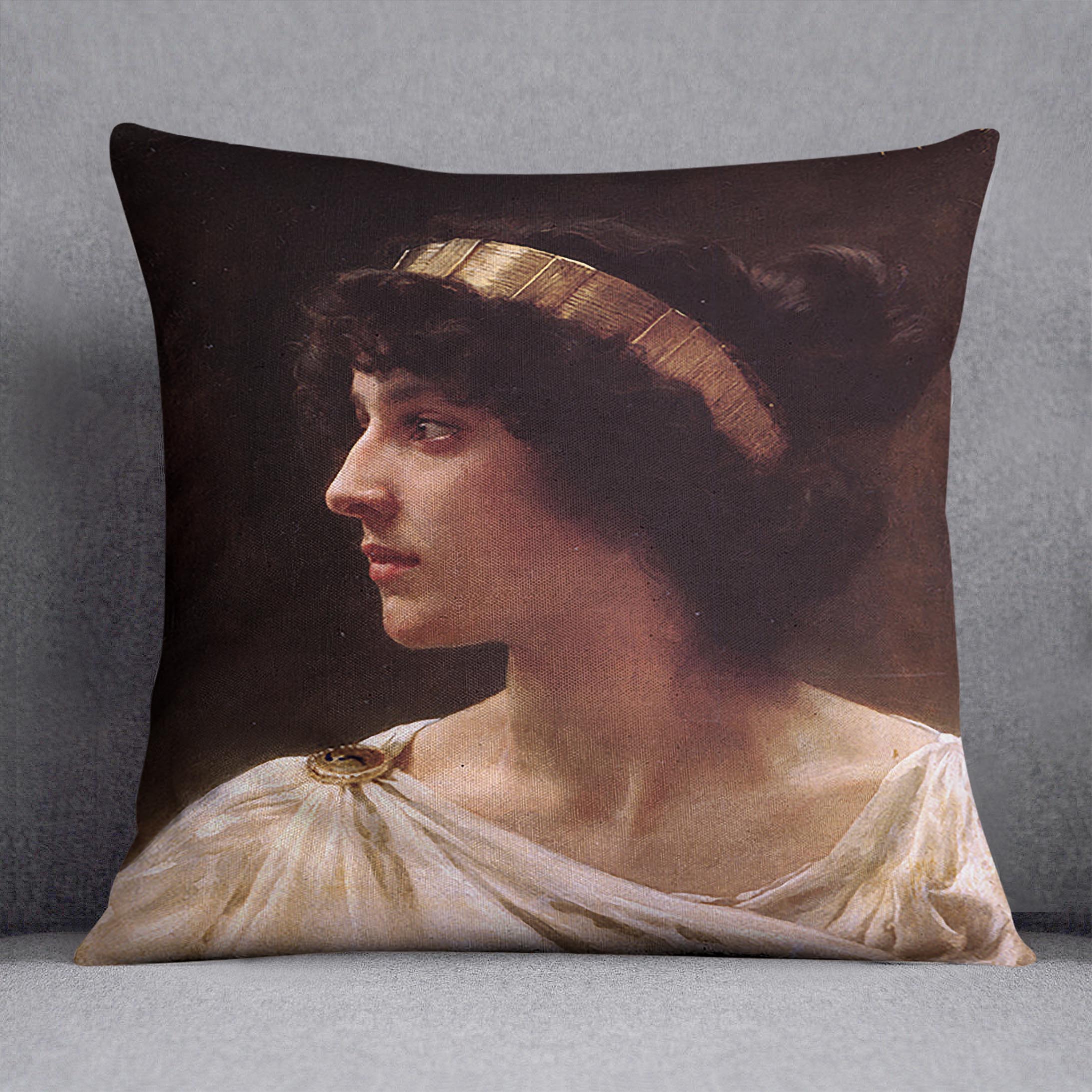 Irene By Bouguereau Cushion