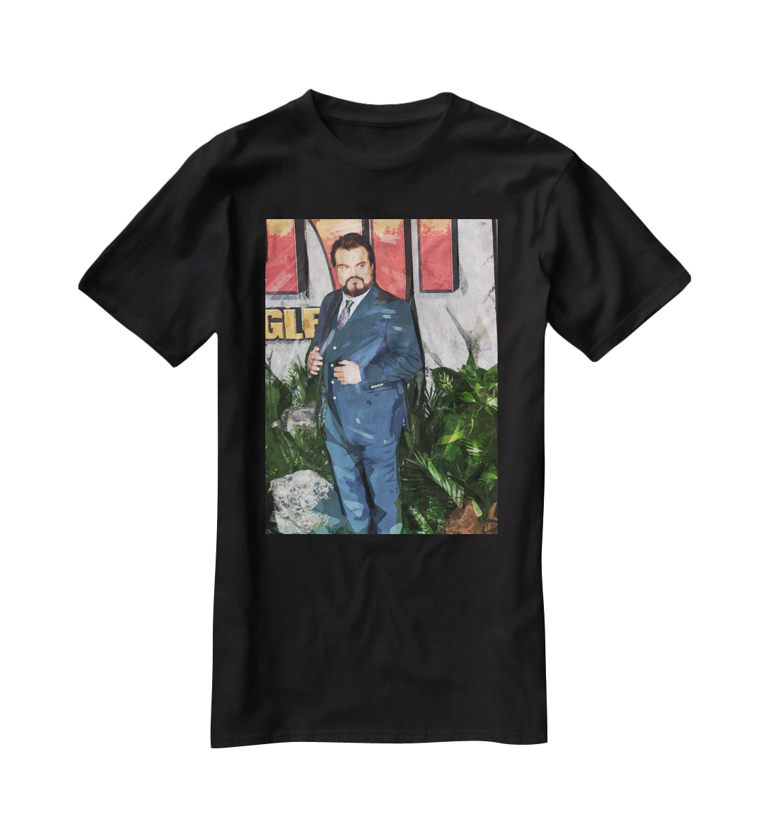 Jack Black Pop Art T-Shirt - Canvas Art Rocks - 1