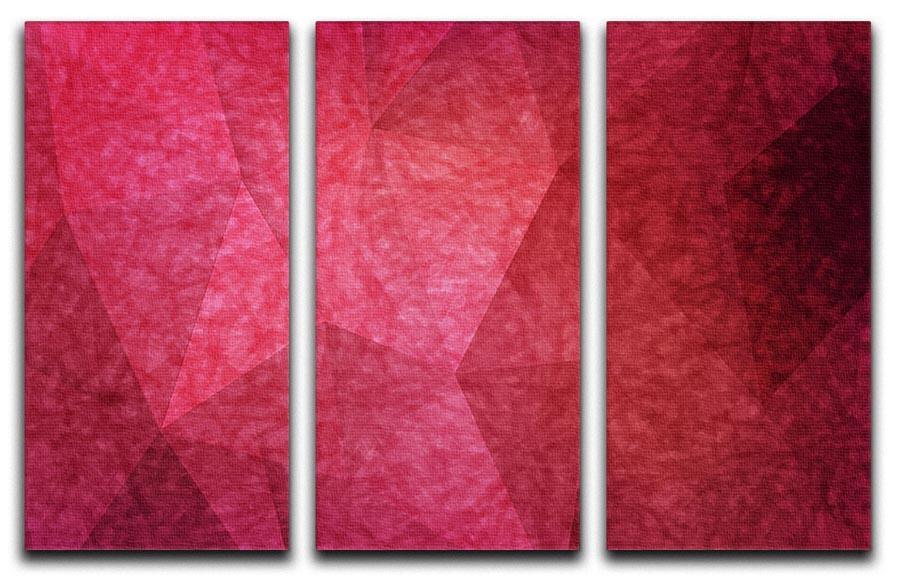 Japanese paper red background 3 Split Panel Canvas Print - Canvas Art Rocks - 1