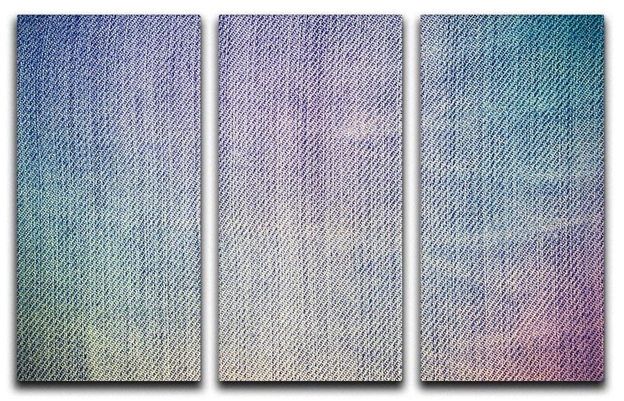 Jeans texture background 3 Split Panel Canvas Print - Canvas Art Rocks - 1