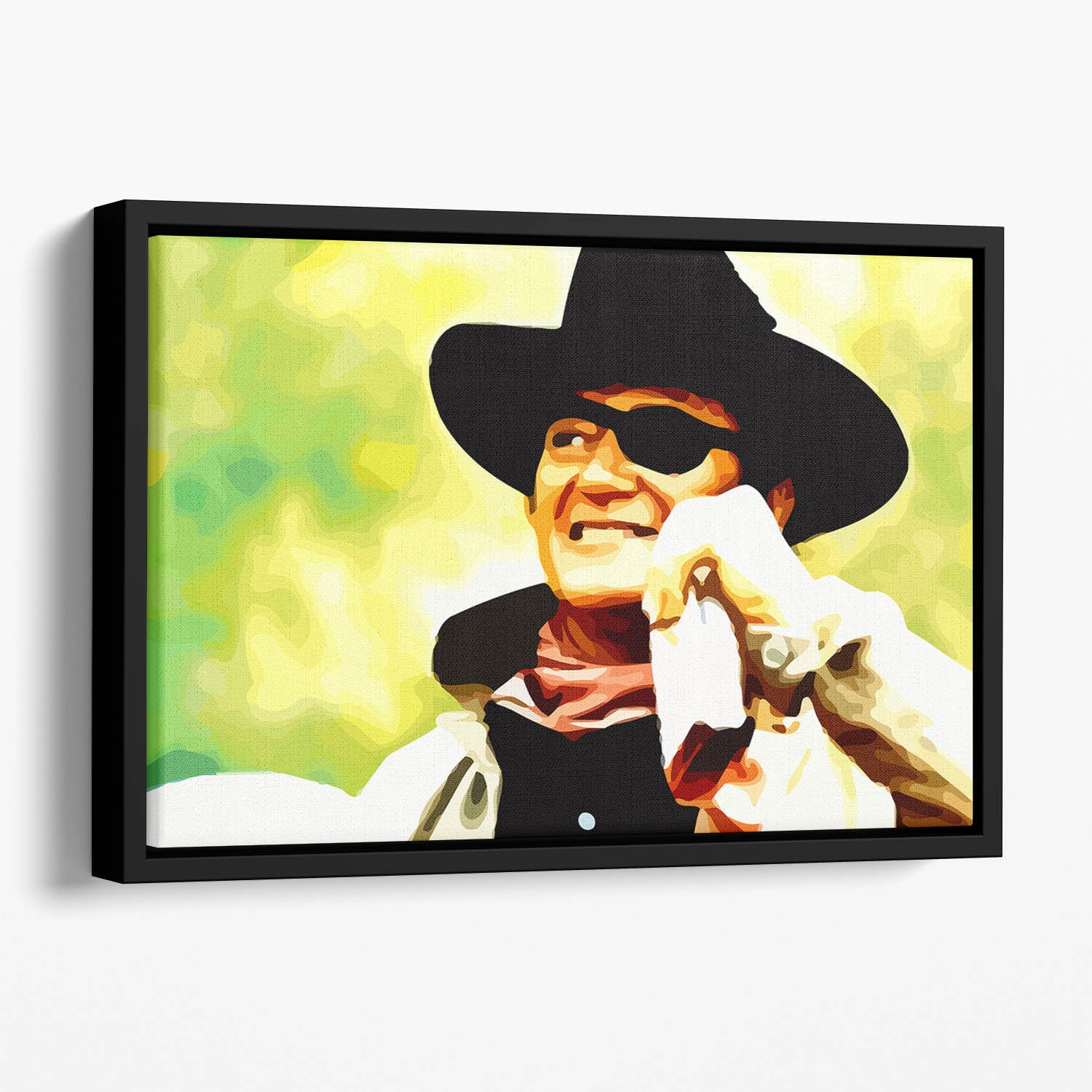 John Wayne Floating Framed Canvas