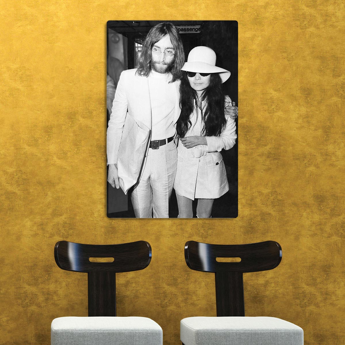 John and Yoko HD Metal Print - Canvas Art Rocks - 2