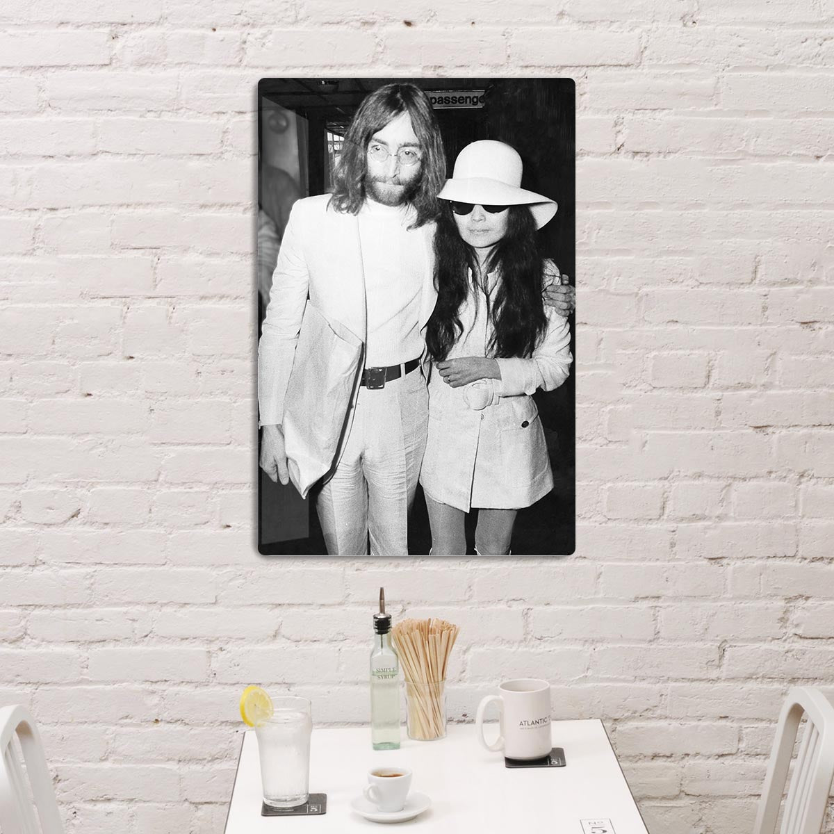 John and Yoko HD Metal Print - Canvas Art Rocks - 3