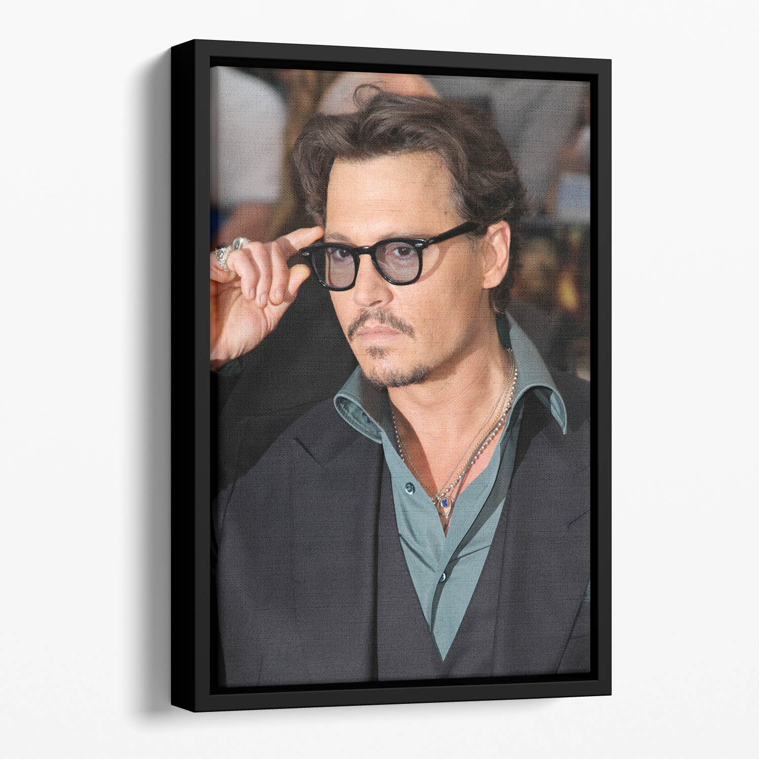 Johnny Depp Floating Framed Canvas