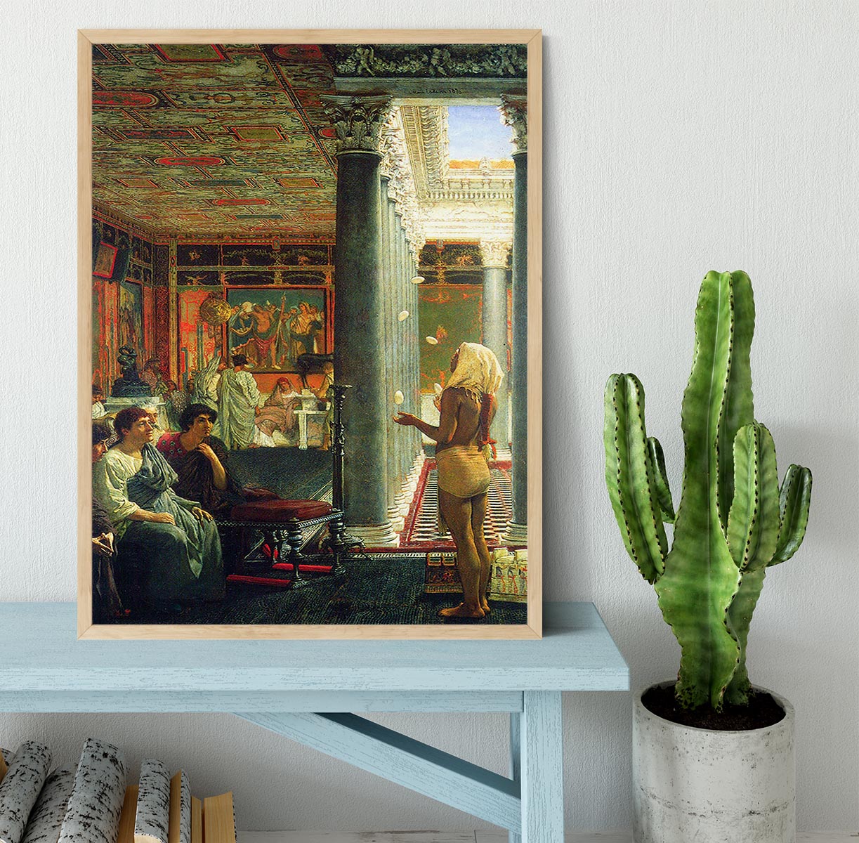 Juggler by Alma Tadema Framed Print - Canvas Art Rocks - 4