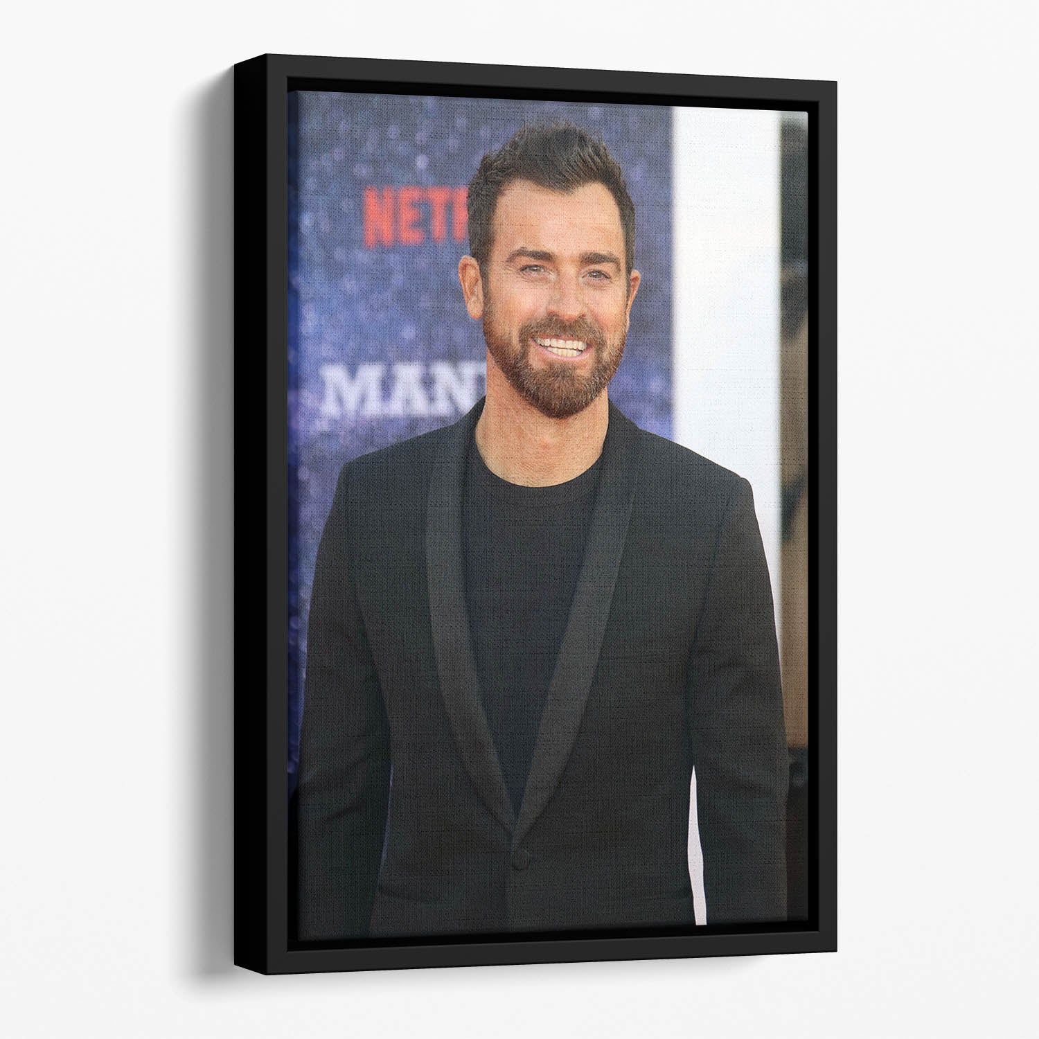 Justin Theroux Floating Framed Canvas
