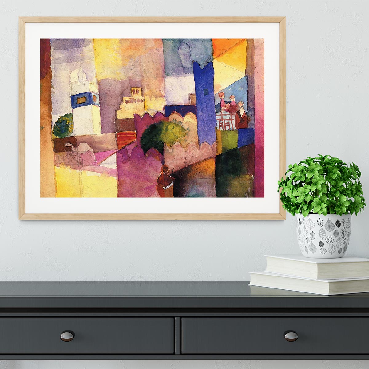 Kairouan by Macke Framed Print - Canvas Art Rocks - 3