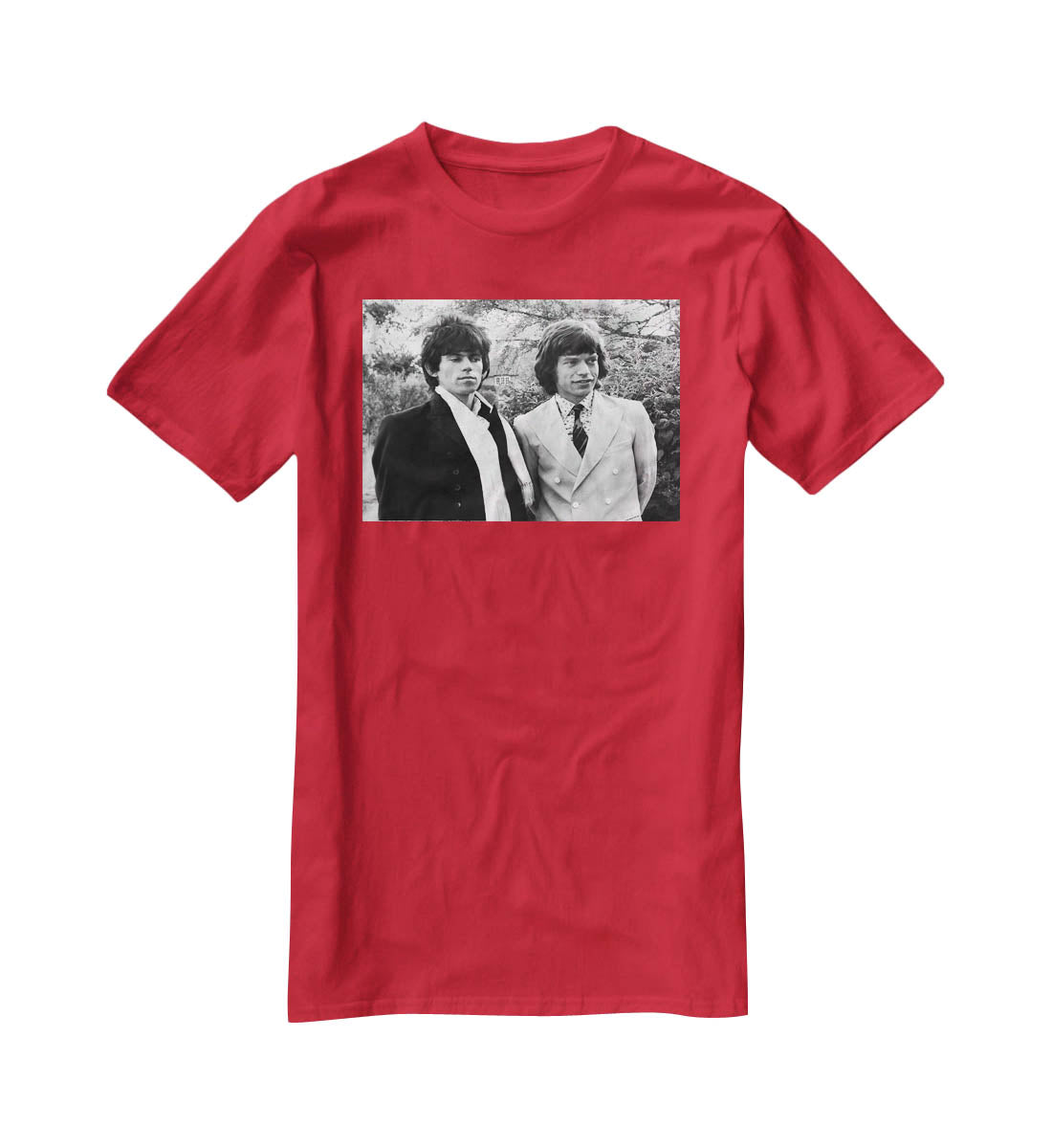 Keith Richards and Mick Jagger T-Shirt - Canvas Art Rocks - 4