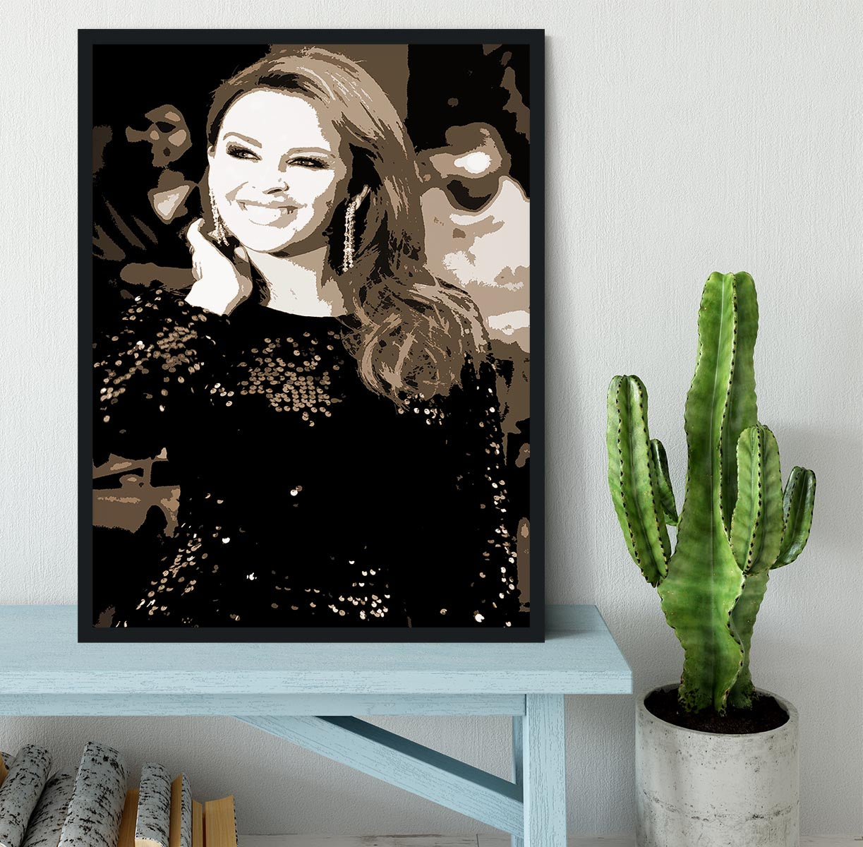 Kylie Minogue Pop Art Framed Print - Canvas Art Rocks - 2