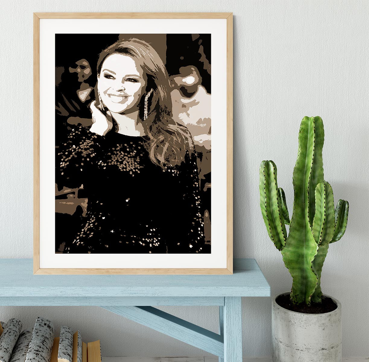 Kylie Minogue Pop Art Framed Print - Canvas Art Rocks - 3
