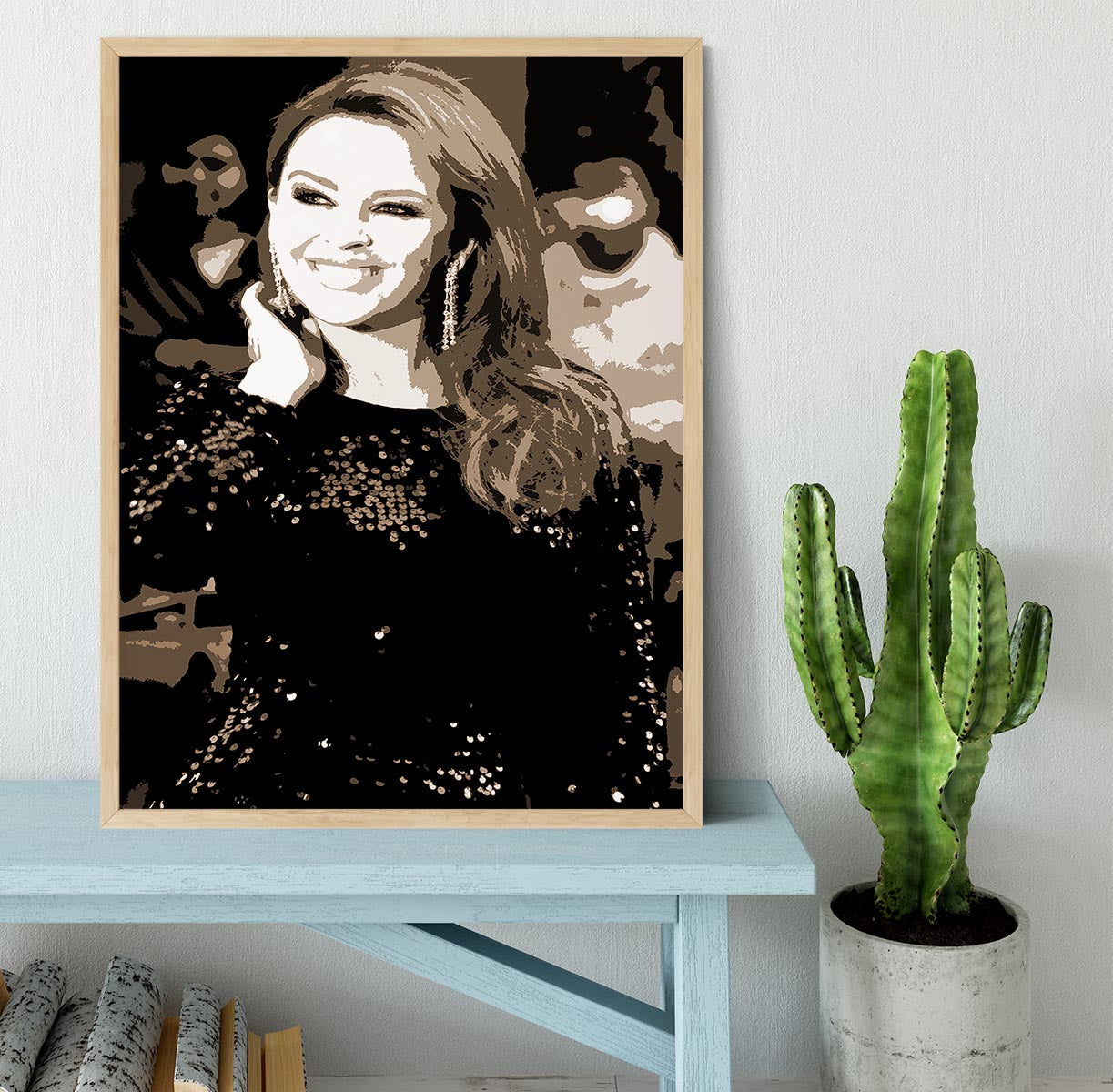 Kylie Minogue Pop Art Framed Print - Canvas Art Rocks - 4