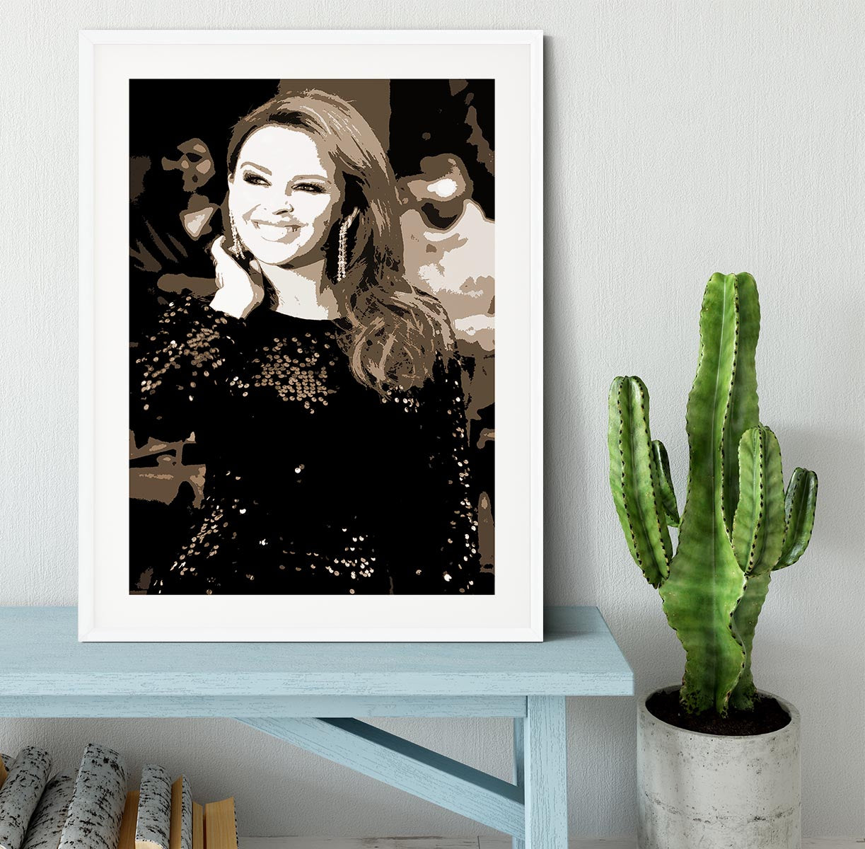 Kylie Minogue Pop Art Framed Print - Canvas Art Rocks - 5