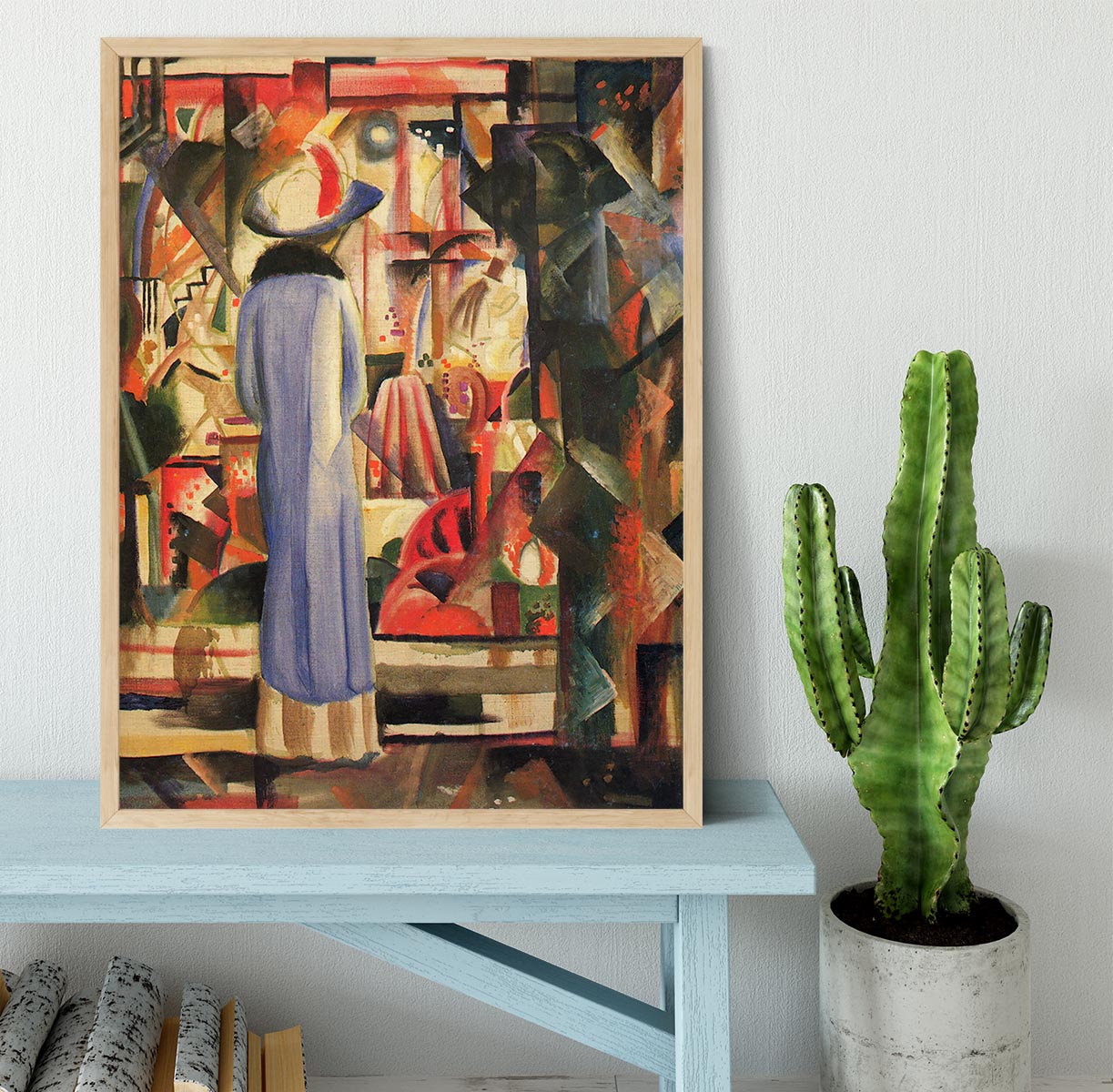 Large bright showcase by Macke Framed Print - Canvas Art Rocks - 4