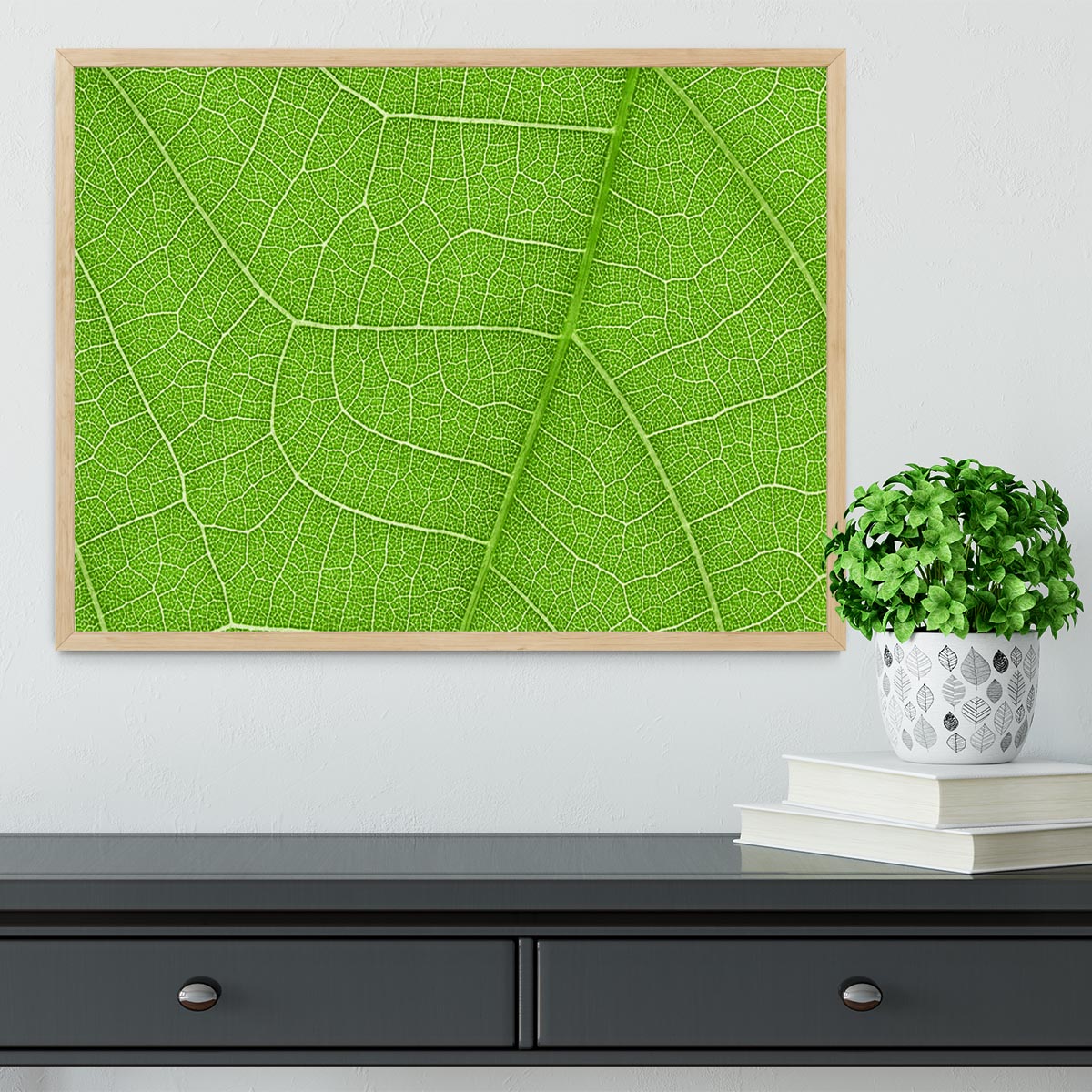 Leaf texture Framed Print - Canvas Art Rocks - 4