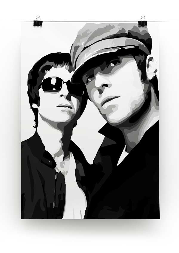 Liam & Noel Gallagher Oasis Print - Canvas Art Rocks - 3