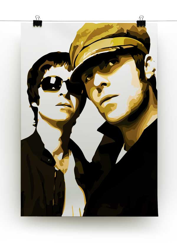 Liam & Noel Gallagher Oasis Print - Canvas Art Rocks - 2