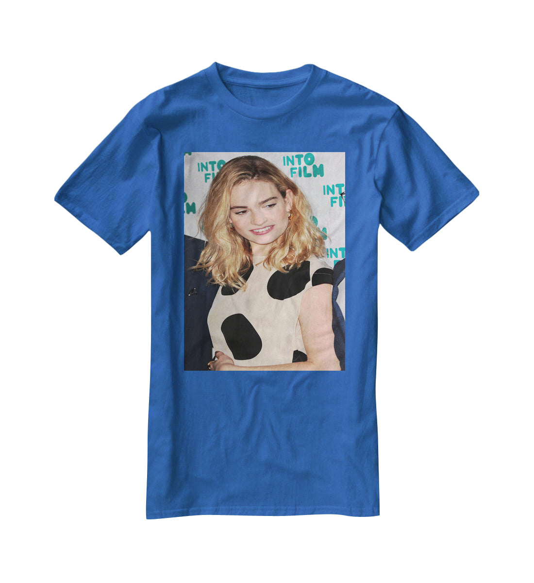 Lily James T-Shirt - Canvas Art Rocks - 2