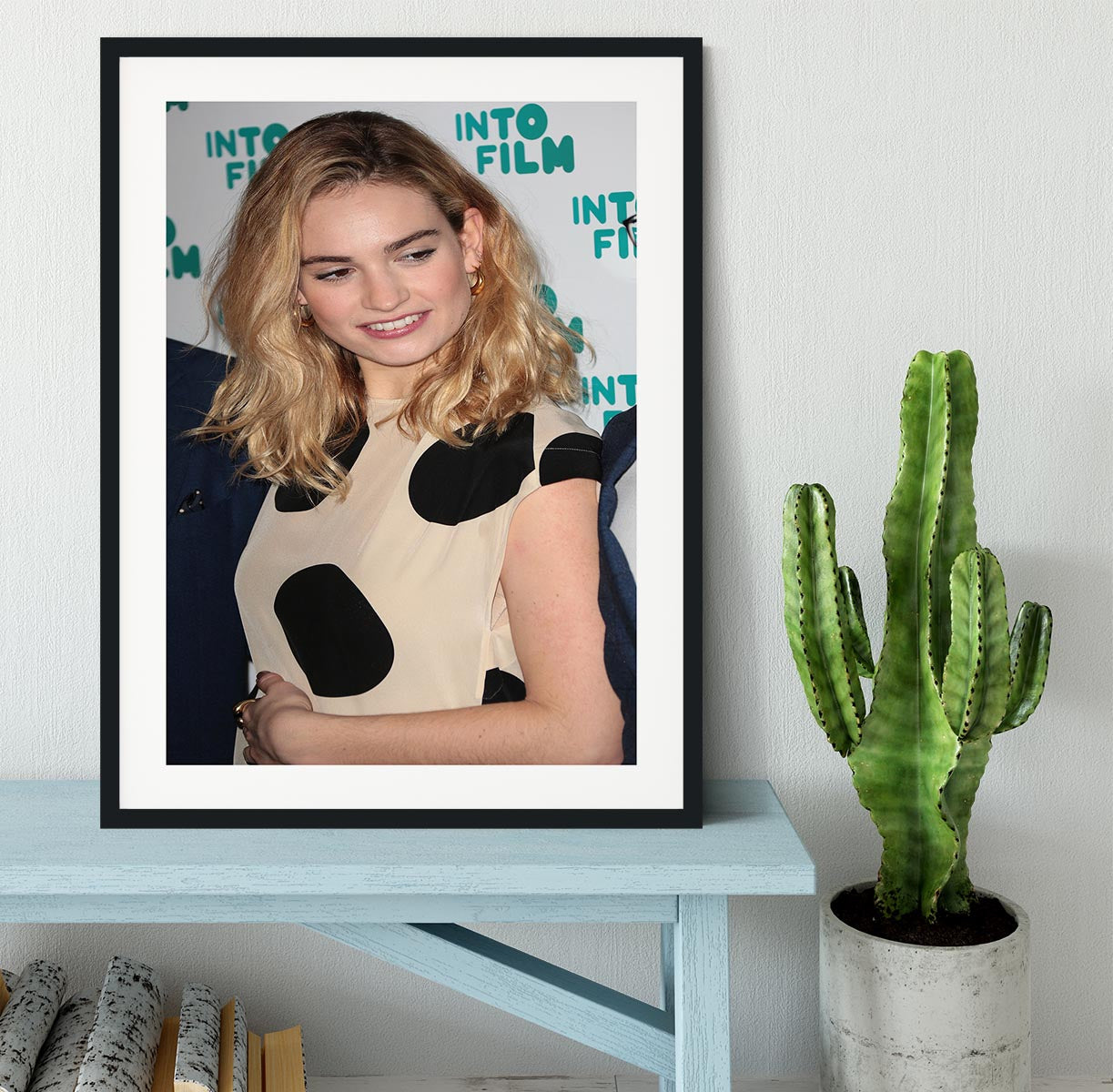 Lily James Framed Print - Canvas Art Rocks - 1