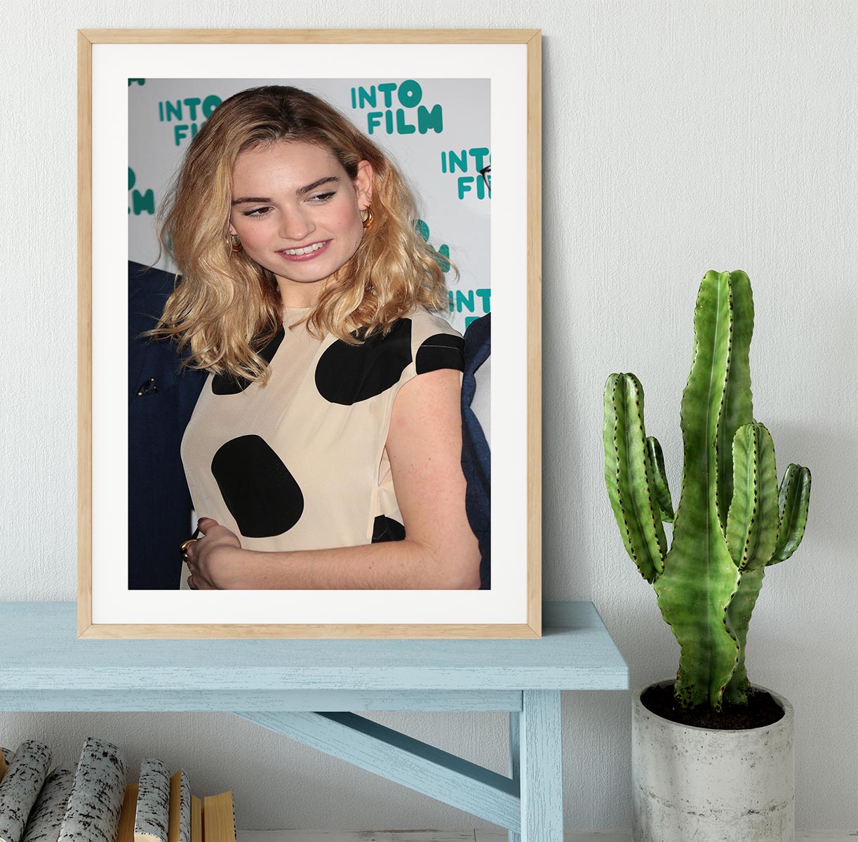 Lily James Framed Print - Canvas Art Rocks - 3