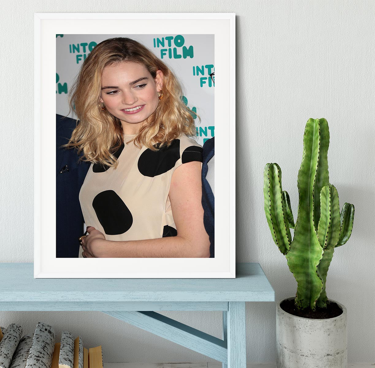 Lily James Framed Print - Canvas Art Rocks - 5