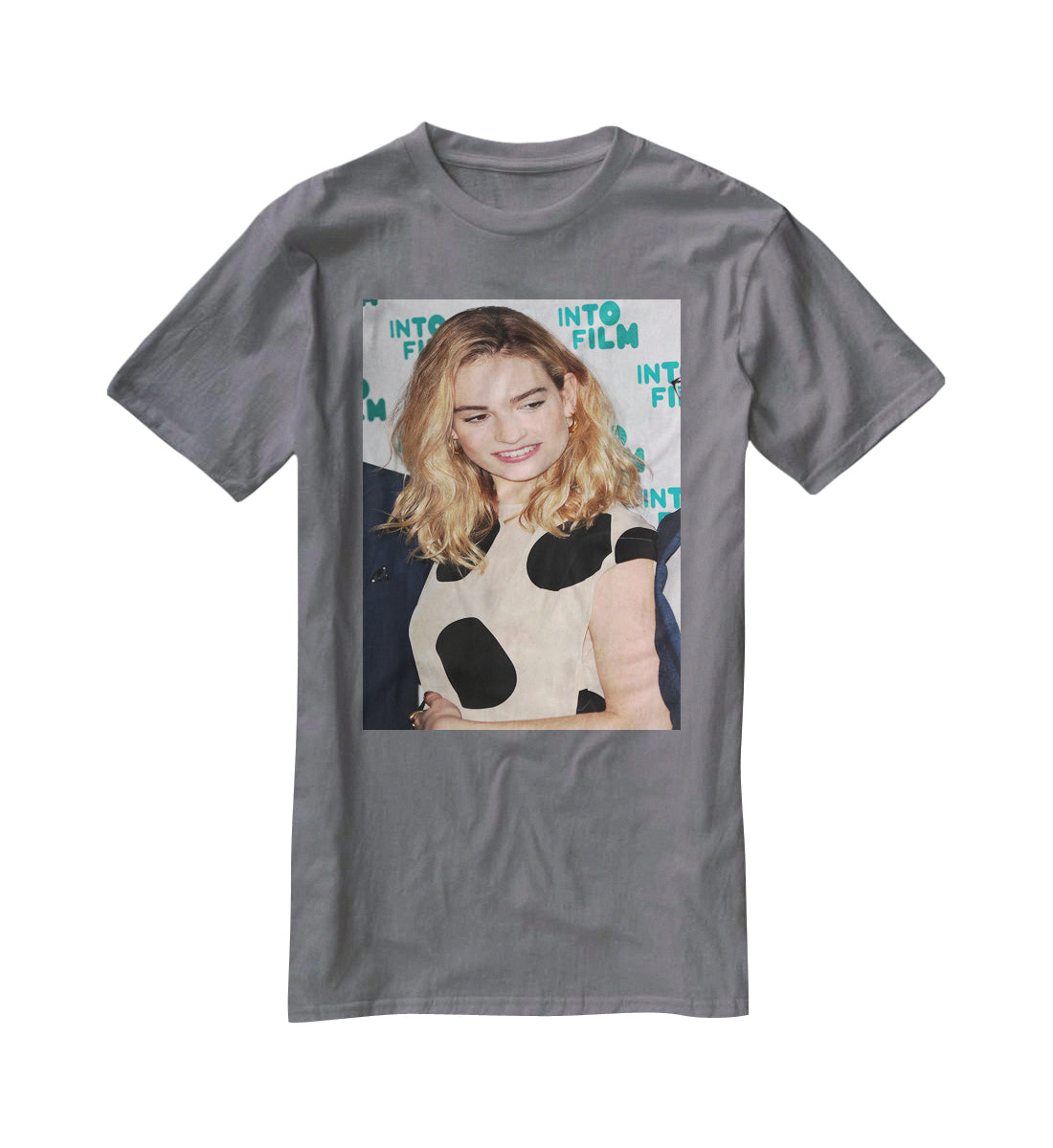 Lily James T-Shirt - Canvas Art Rocks - 3