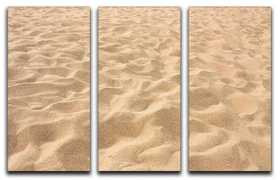 Lines in the sand of a beach 3 Split Panel Canvas Print - Canvas Art Rocks - 1