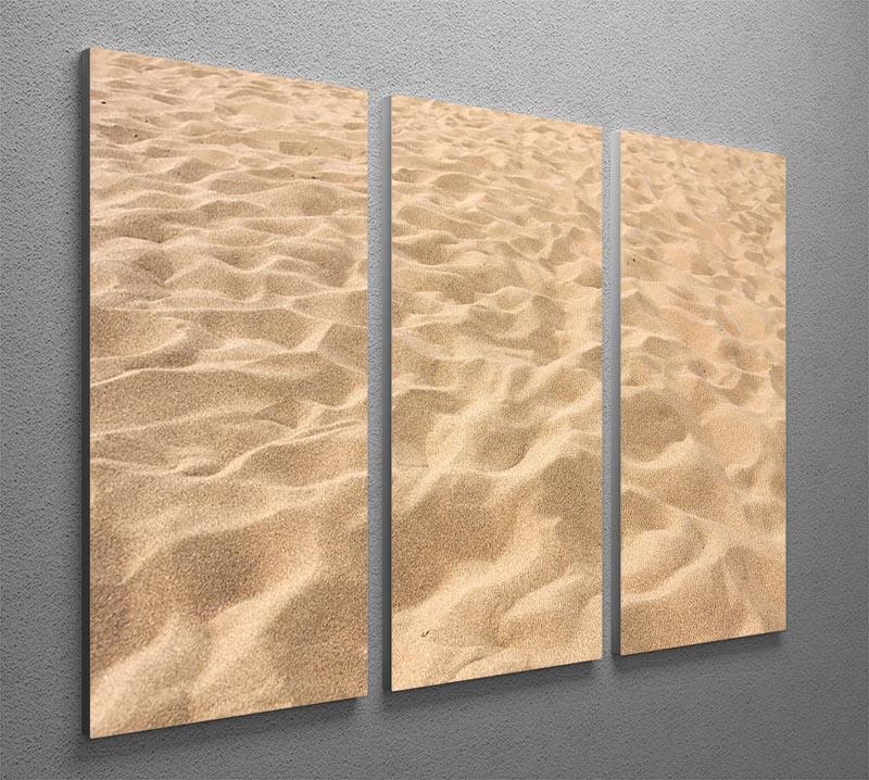 Lines in the sand of a beach 3 Split Panel Canvas Print - Canvas Art Rocks - 2