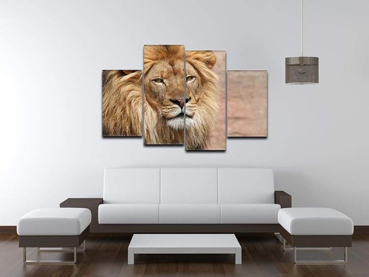 Lion 4 Split Panel Canvas - Canvas Art Rocks - 3