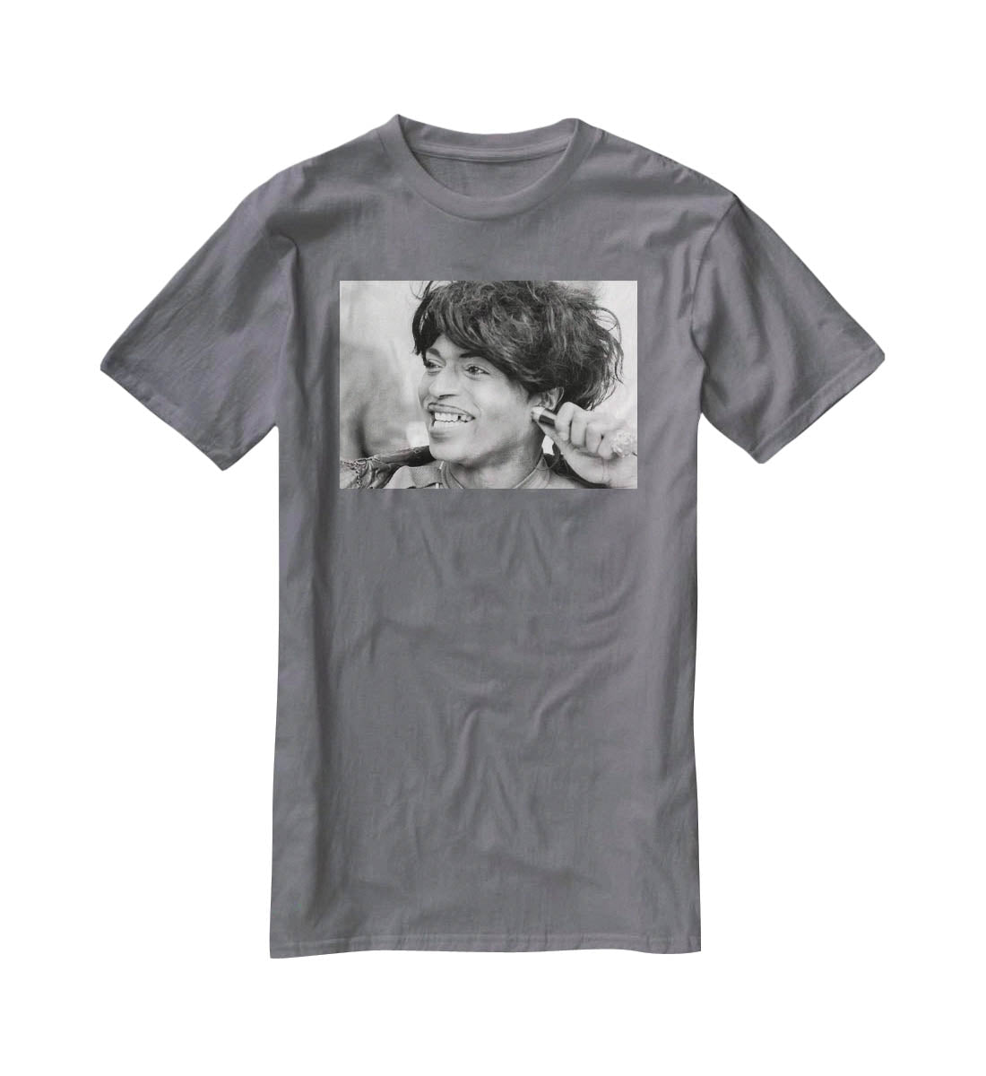 Little Richard smiles T-Shirt - Canvas Art Rocks - 3