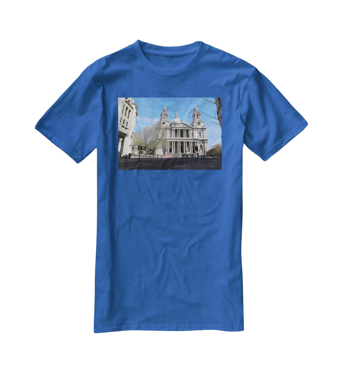 London under Lockdown 2020 St Pauls Cathedral T-Shirt - Canvas Art Rocks - 2