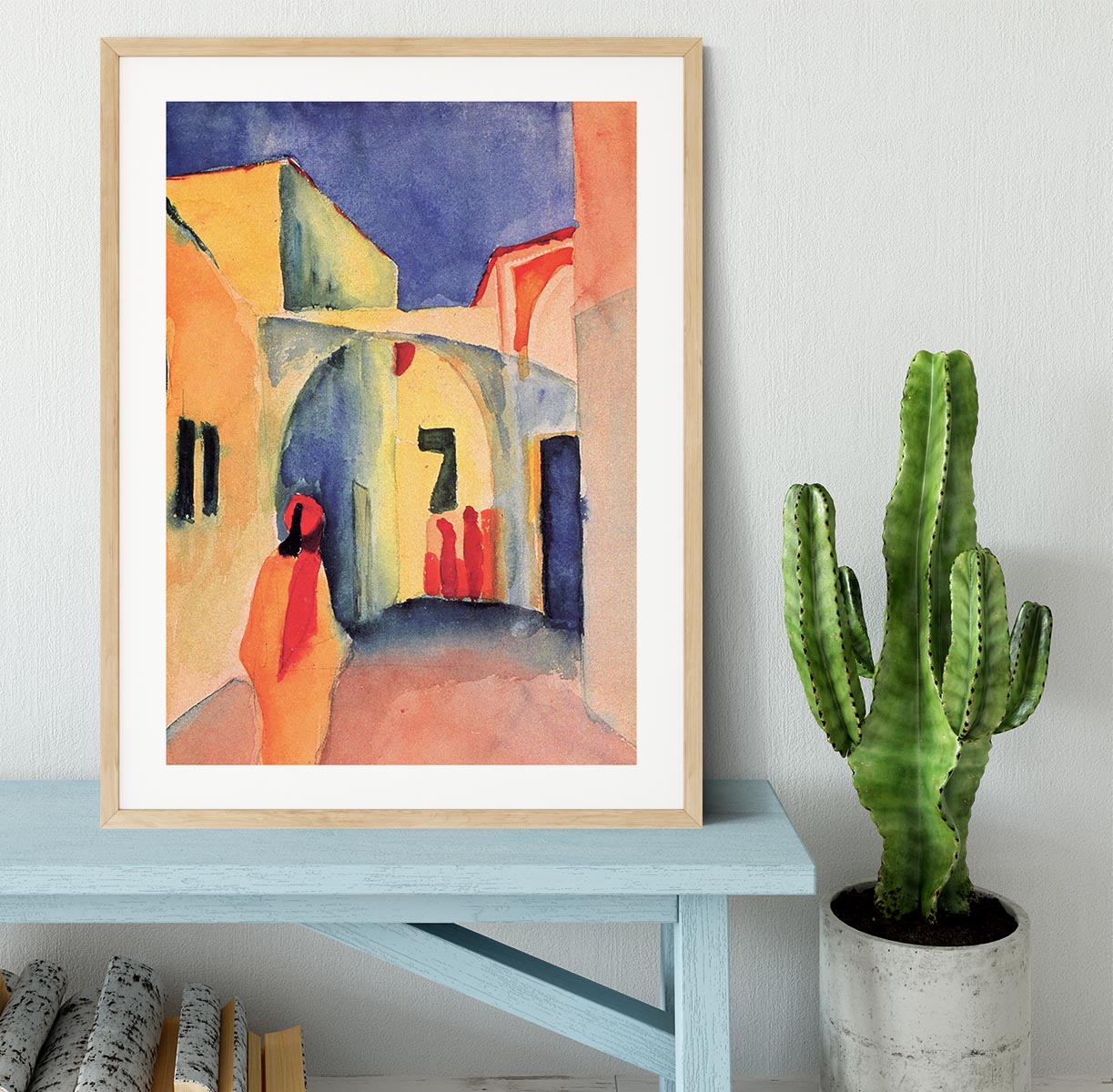 Look in a lane by Macke Framed Print - Canvas Art Rocks - 3