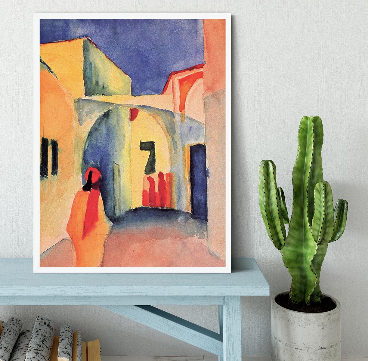 Look in a lane by Macke Framed Print - Canvas Art Rocks -6