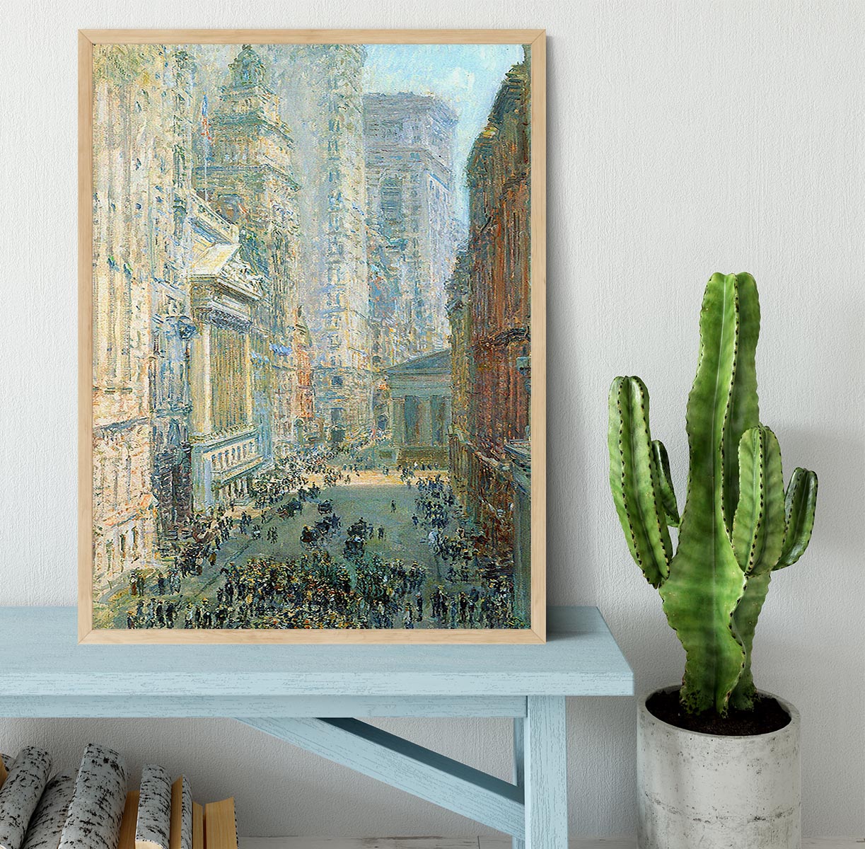 Lower Manhattan by Hassam Framed Print - Canvas Art Rocks - 4