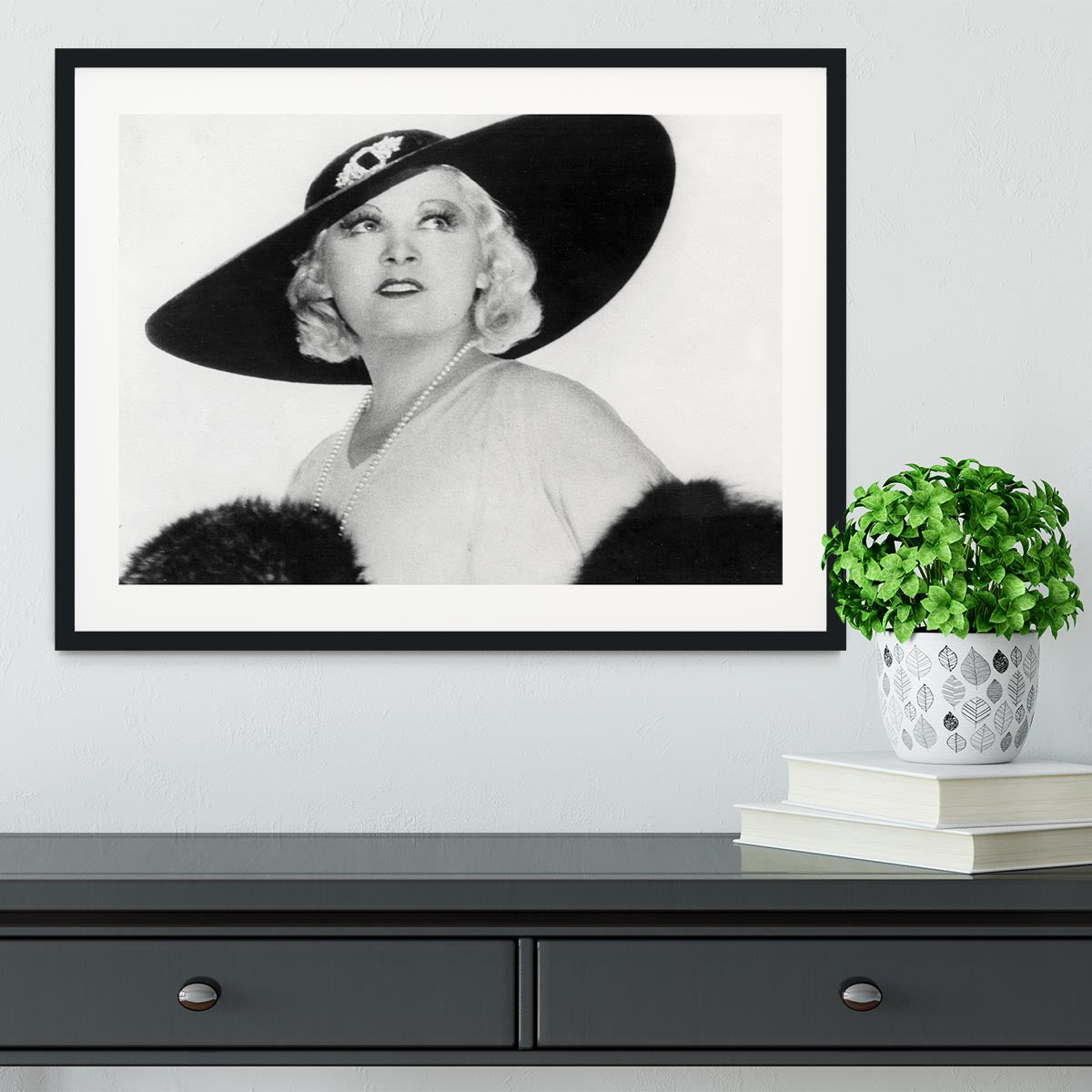 Mae West Framed Print - Canvas Art Rocks - 1