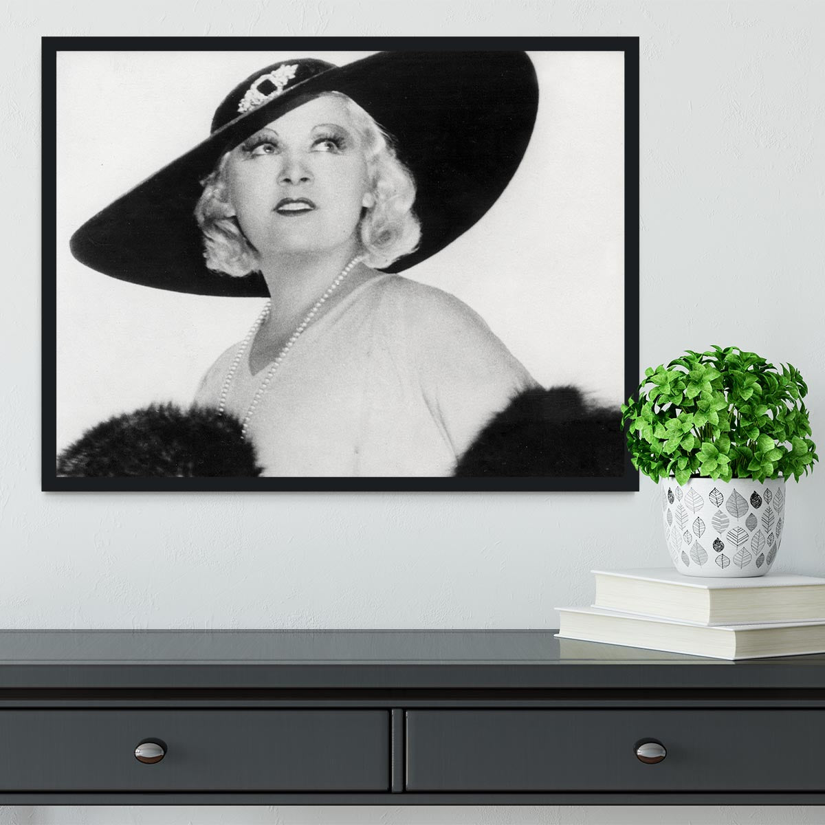 Mae West Framed Print - Canvas Art Rocks - 2