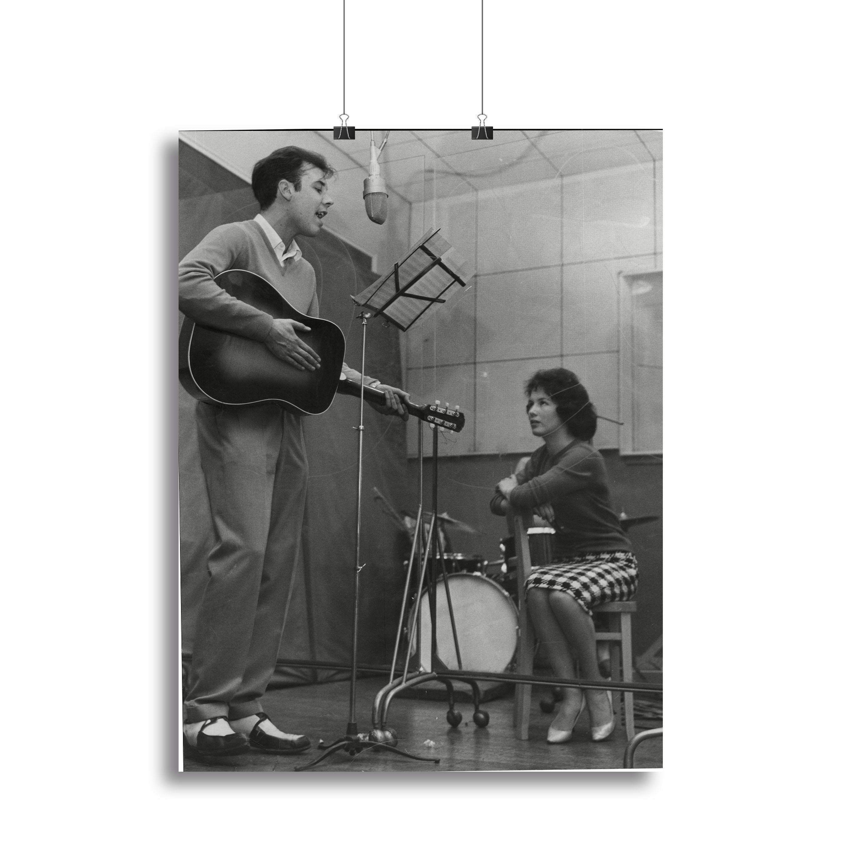 Marty Wilde recording Canvas Print or Poster - Canvas Art Rocks - 2