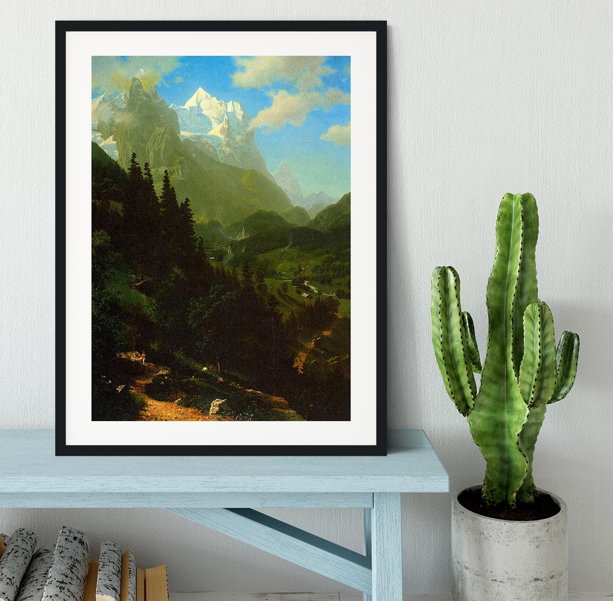 Matterhorn by Bierstadt Framed Print - Canvas Art Rocks - 1