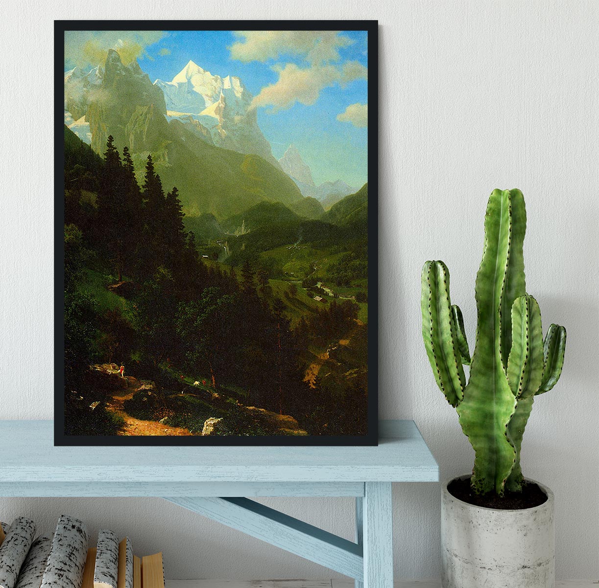 Matterhorn by Bierstadt Framed Print - Canvas Art Rocks - 2