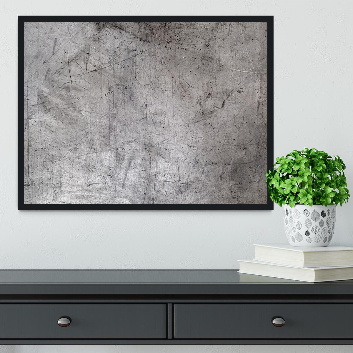 Metal texture Framed Print - Canvas Art Rocks - 2