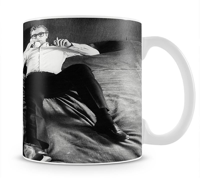 Michael Caine relaxing at home Mug - Canvas Art Rocks - 1