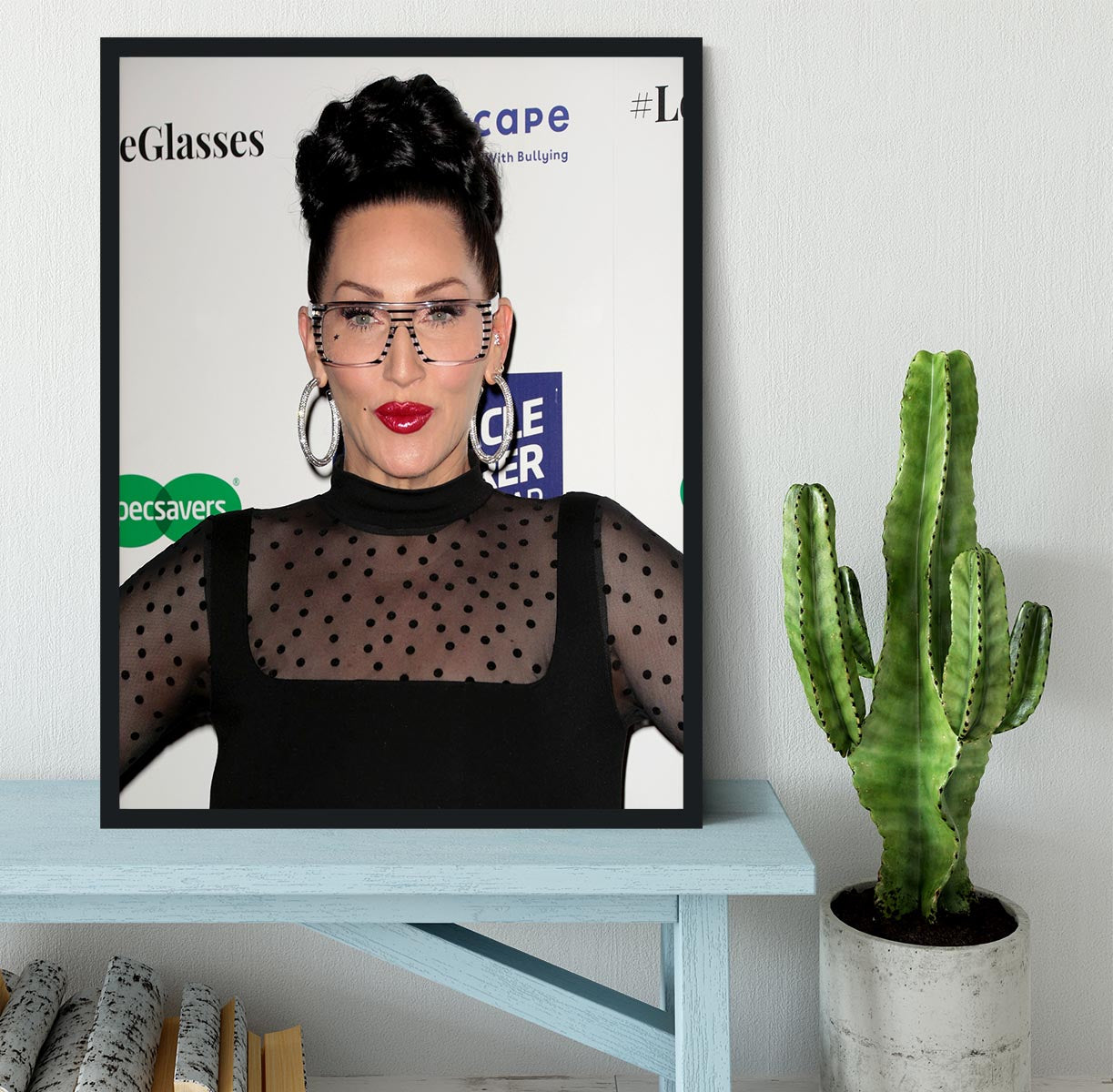 Michelle Visage Framed Print - Canvas Art Rocks - 2