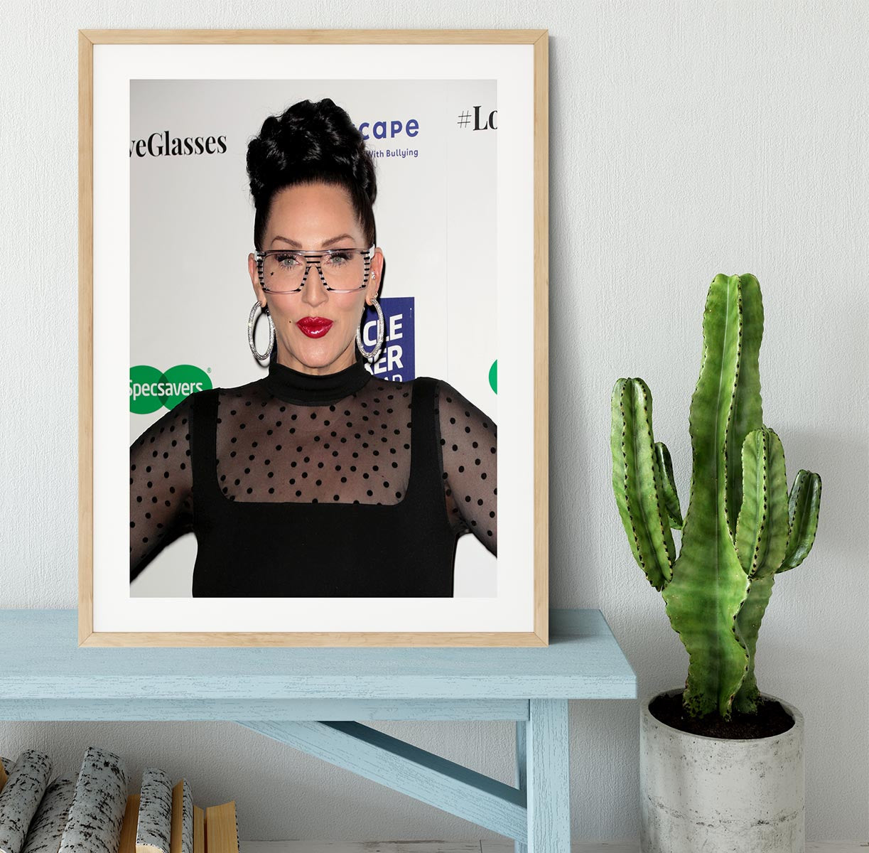 Michelle Visage Framed Print - Canvas Art Rocks - 3