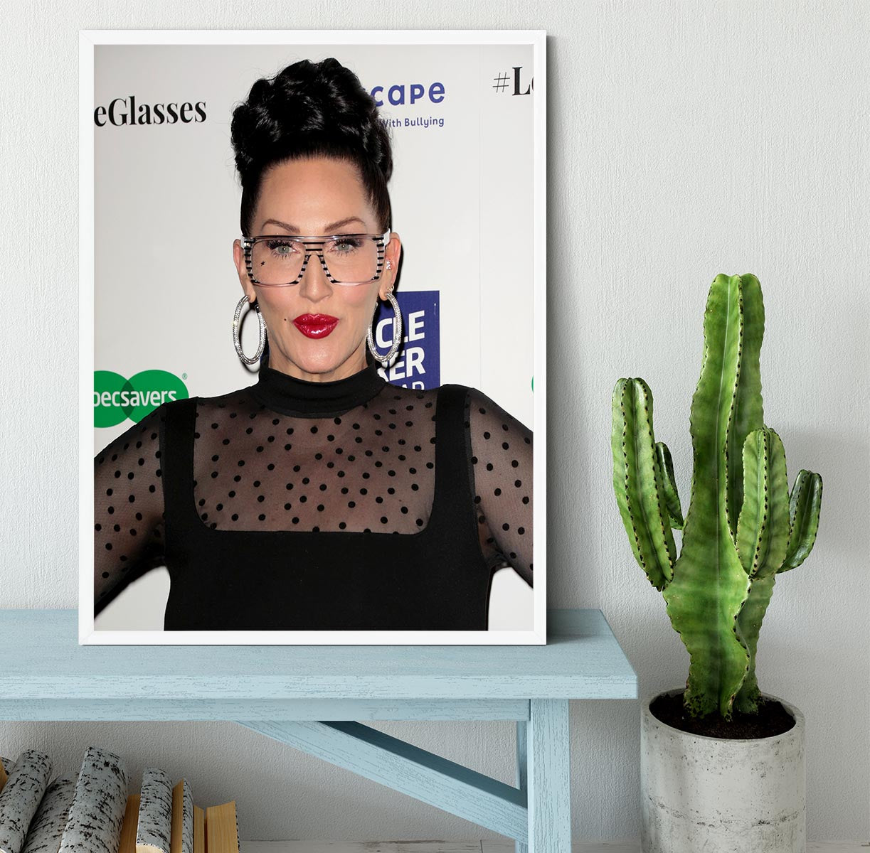 Michelle Visage Framed Print - Canvas Art Rocks -6