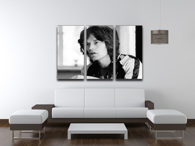 Mick Jagger back home 3 Split Panel Canvas Print - Canvas Art Rocks - 3