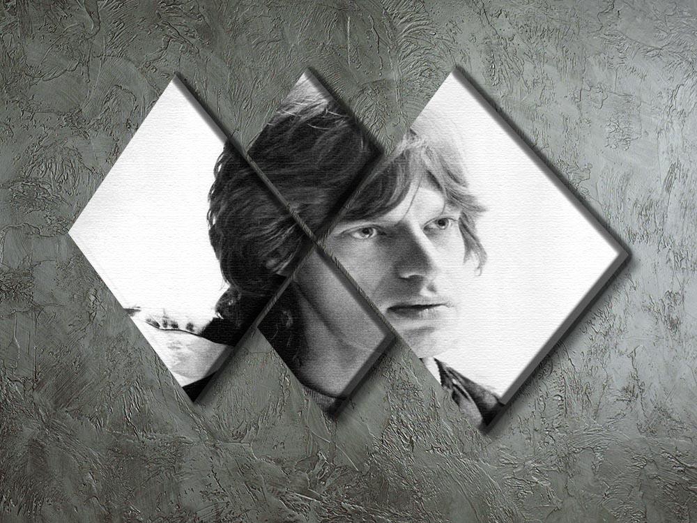 Mick Jagger in profile 4 Square Multi Panel Canvas - Canvas Art Rocks - 2