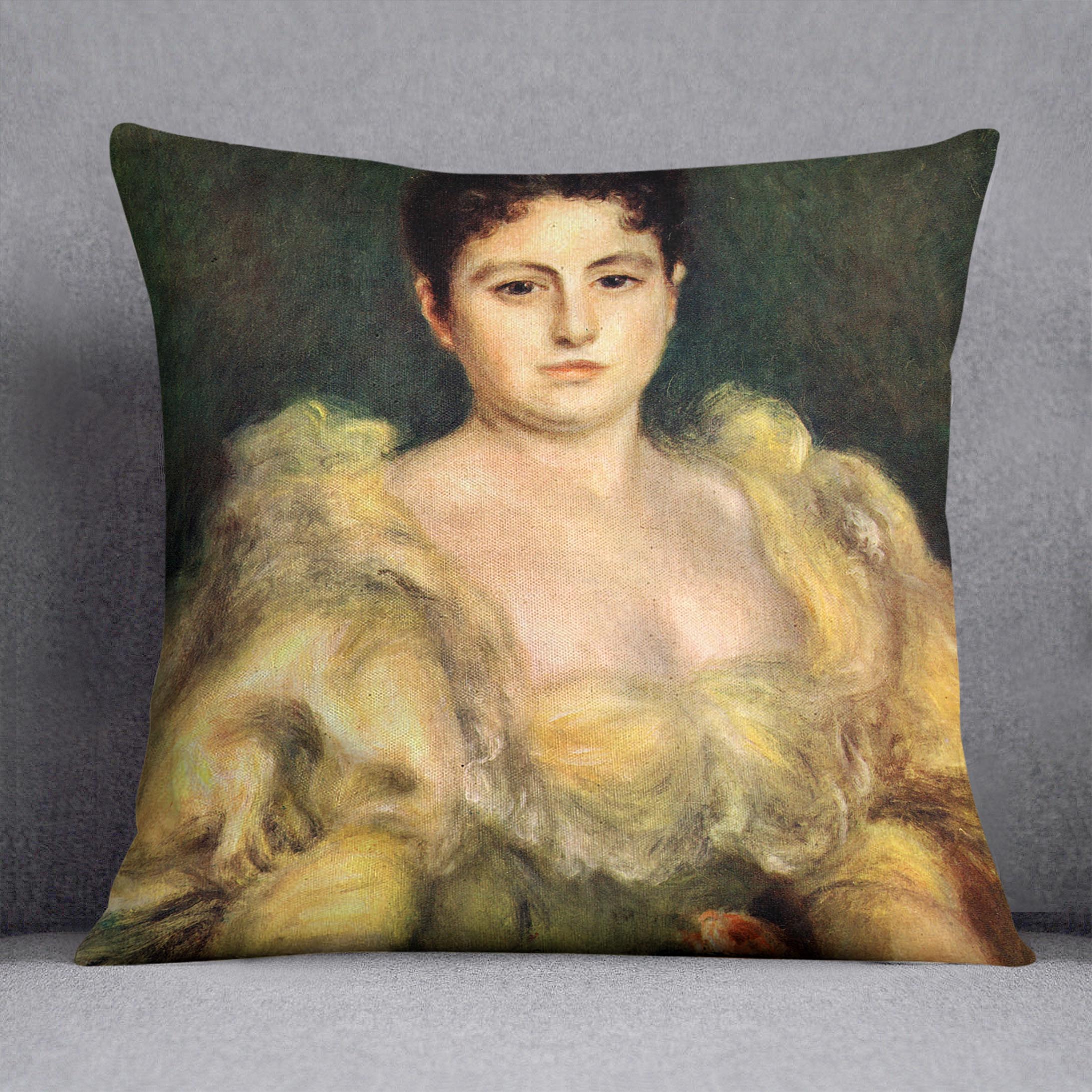 Mme Stephen Pichon by Renoir Cushion