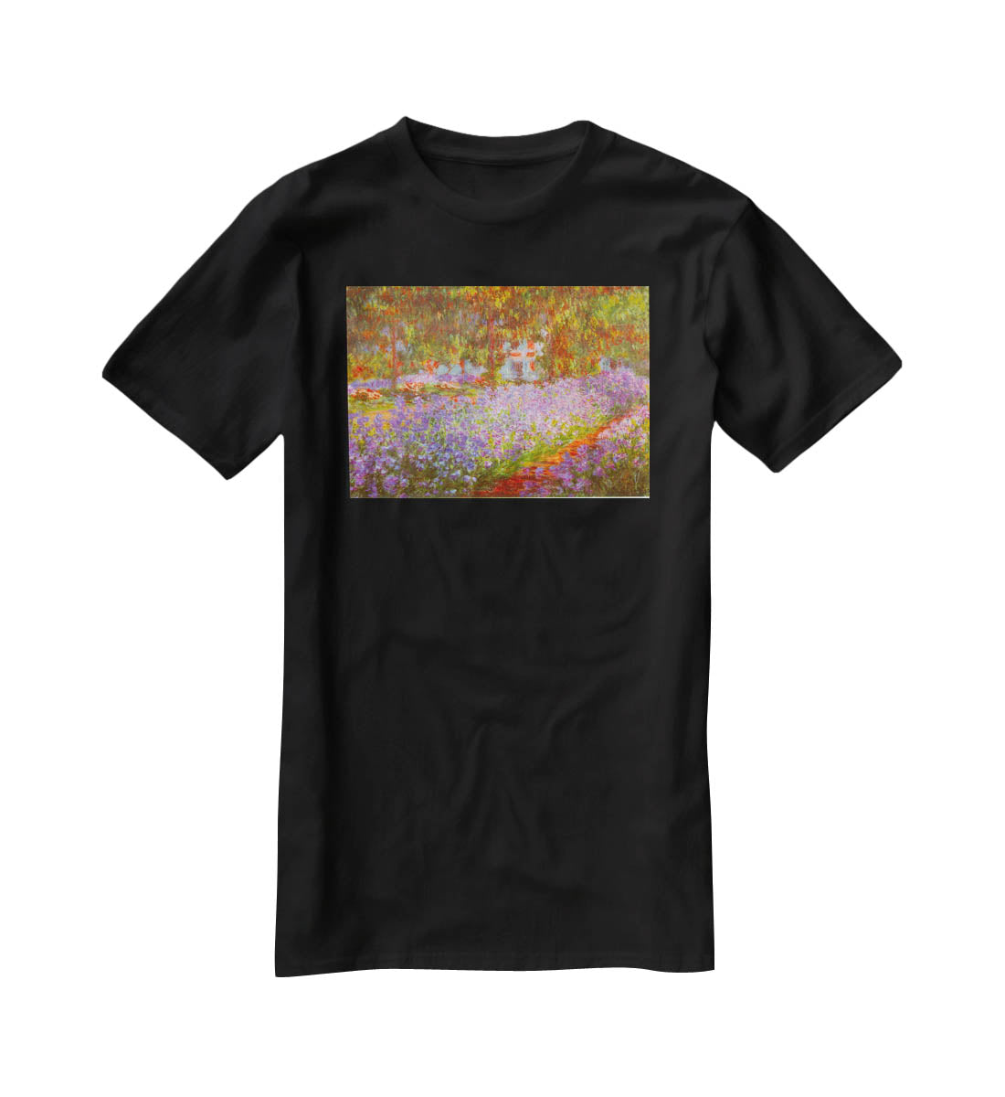 Monet's Garden by Monet T-Shirt - Canvas Art Rocks - 1