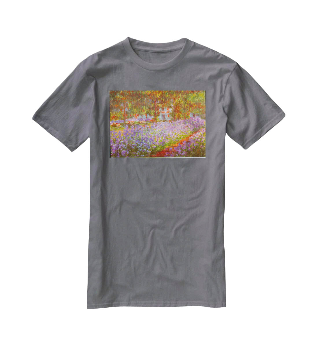 Monet's Garden by Monet T-Shirt - Canvas Art Rocks - 3